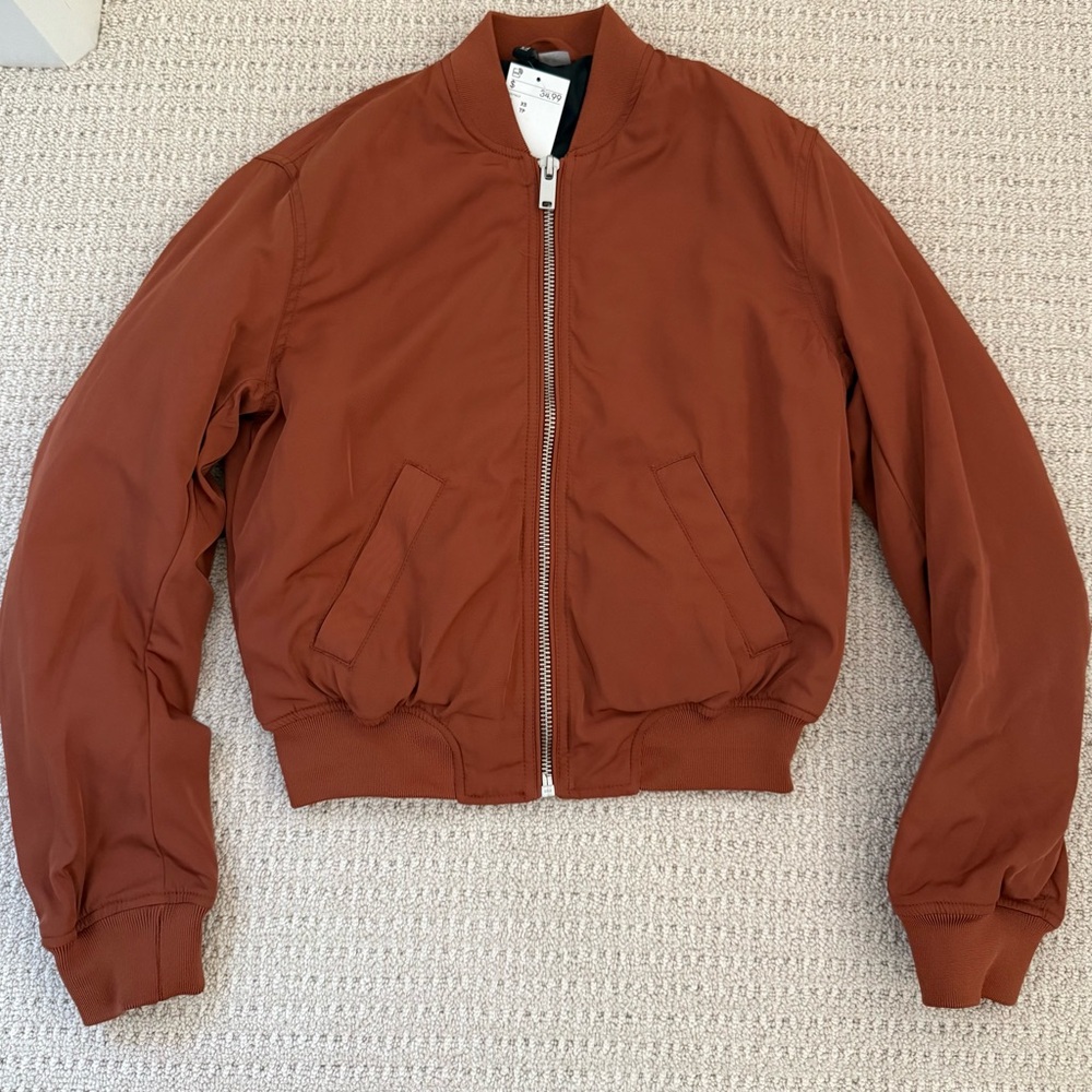 H&M Copper Zip-Up Jacket